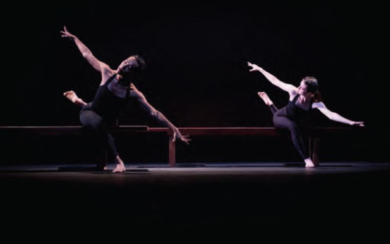 Two dancers onstage
