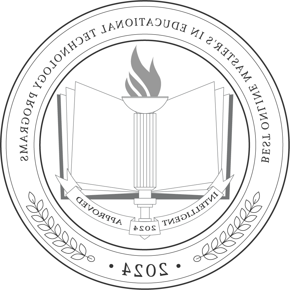 Image of award for best online online master's in educational technology degree programs of 2024